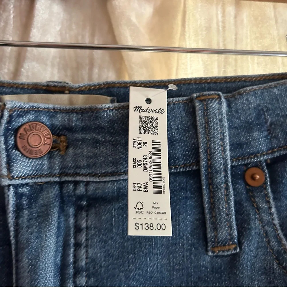 Madewell High-Rise Skinny Crop Jeans in Bradfield Wash‎ $138 NWT See Size Info - Picture 3 of 9